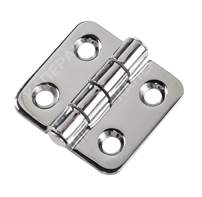 Петля 37х40х2 мм нержавеющая (52565)